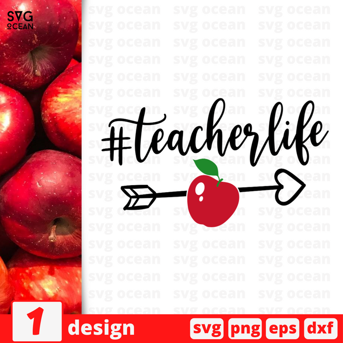 #teacherlife SVG vector bundle - Svg Ocean