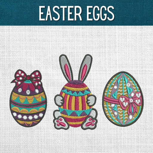 Easter Eggs Embroidery Designs - Svg Ocean