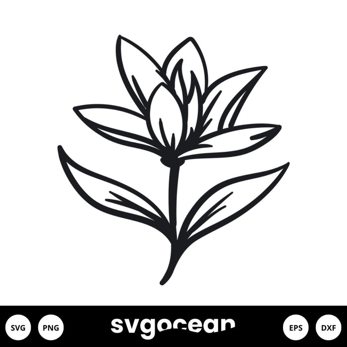 Magnolia Flower SVG - Svg Ocean