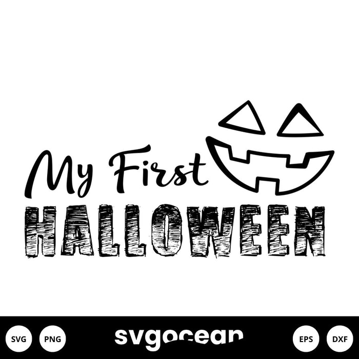 My First Halloween Svg - Svg Ocean