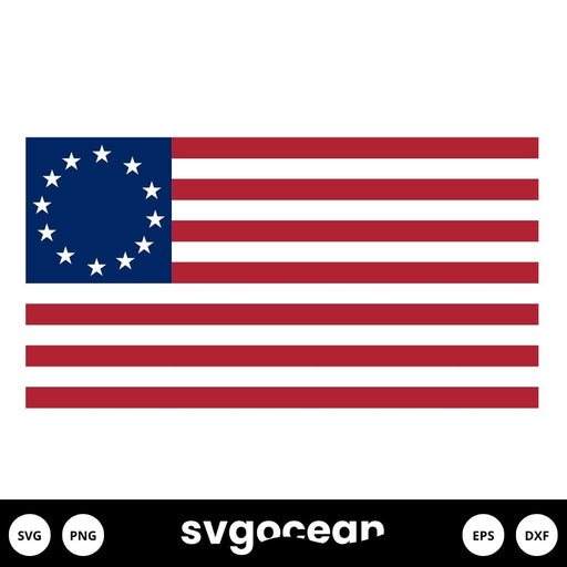 Betsy Ross Flag SVG - Svg Ocean