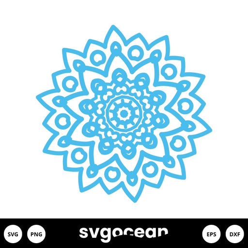 Mandala Flower SVG - Svg Ocean