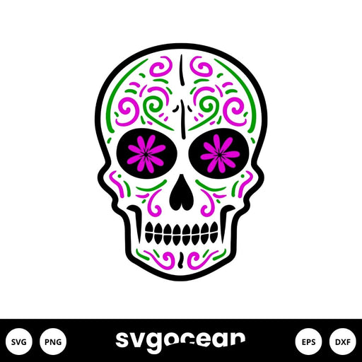 Free Sugar Skull Svg - Svg Ocean