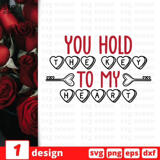 You hold the key To my heart SVG vector bundle - Svg Ocean