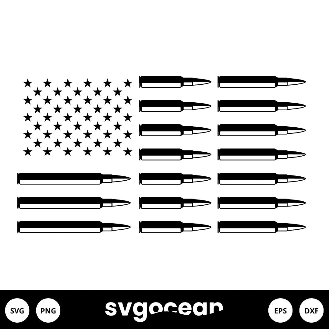 Bullet Flag SVG vector for instant download - Svg Ocean — svgocean