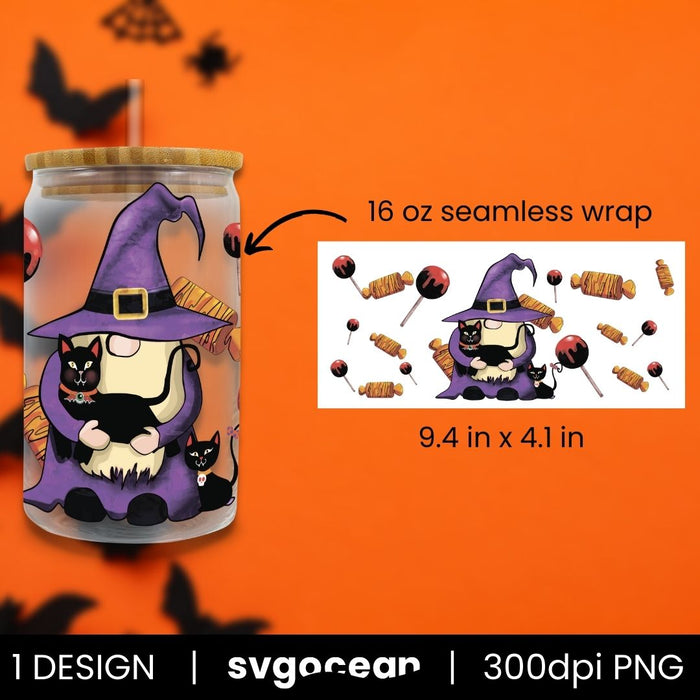 Halloween Libbey Wrap Design - Svg Ocean