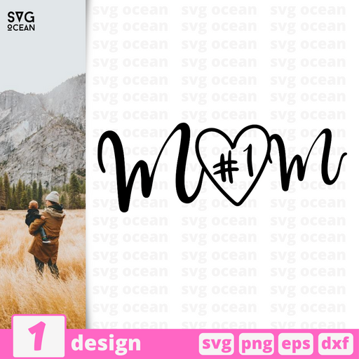 #1 Mom SVG vector bundle - Svg Ocean