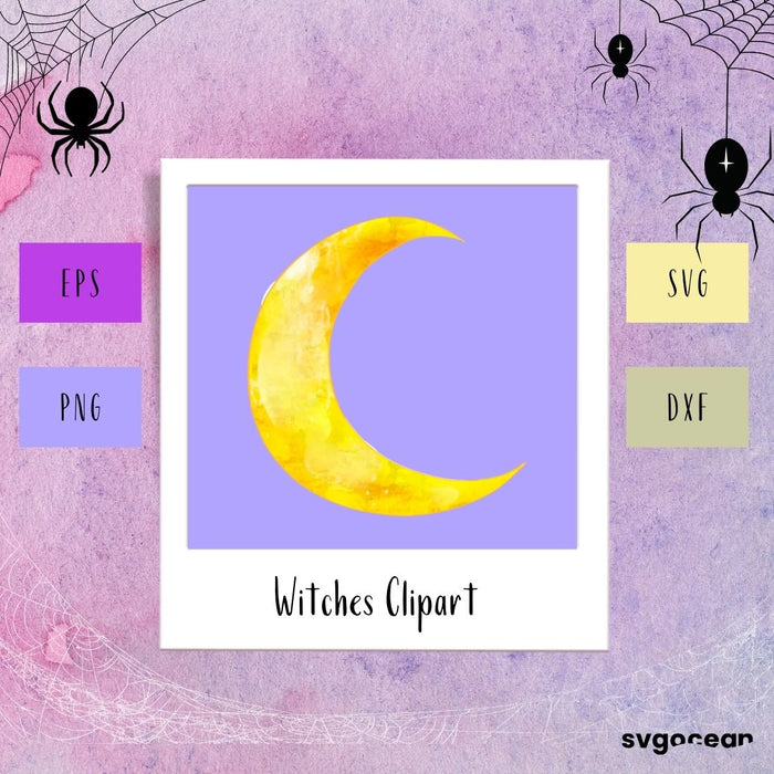 Halloween Moon Clipart - Svg Ocean