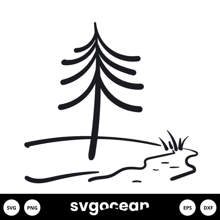 Simple Tree Svg - Svg Ocean
