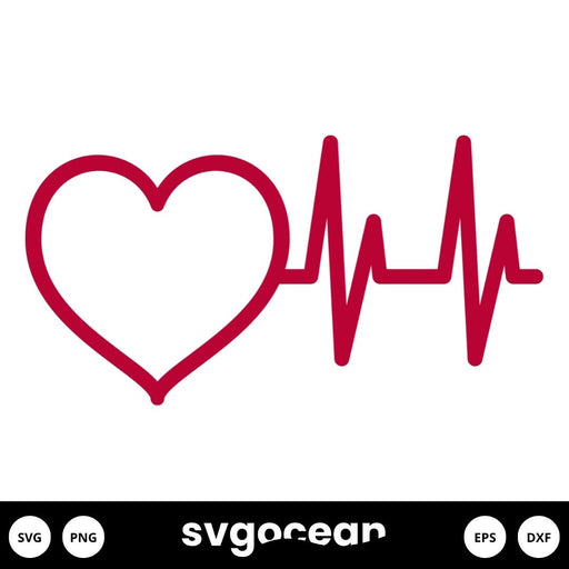 Heartbeat SVG Free - Svg Ocean