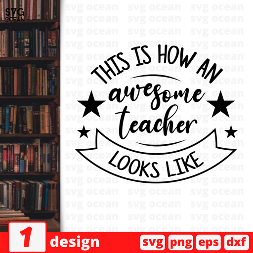 This is how an awesome Teacher looks like SVG vector bundle - Svg Ocean