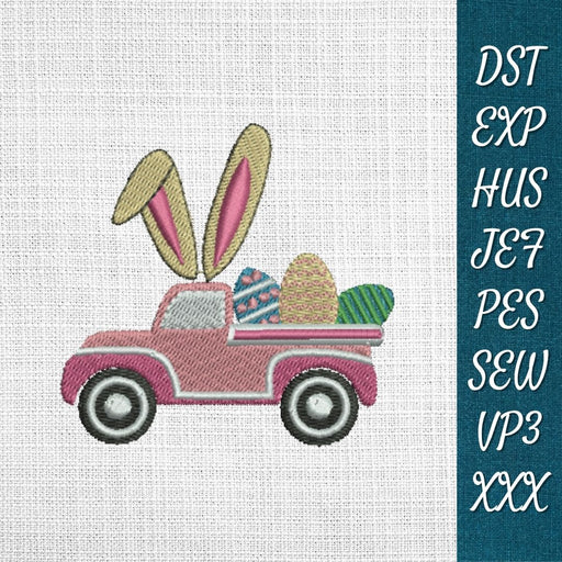 FREE Easter Truck Embroidery Designs - Svg Ocean