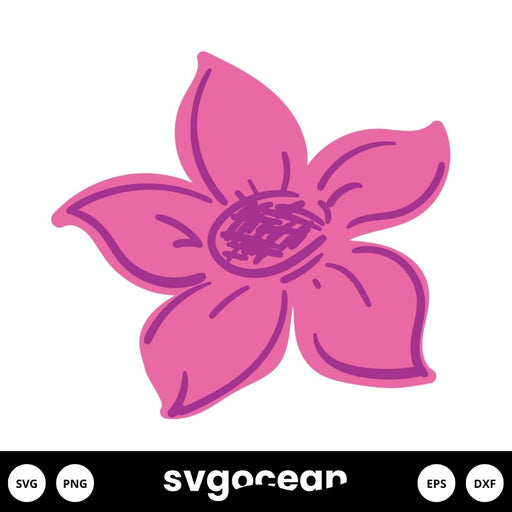 Pink Flowers SVG - Svg Ocean