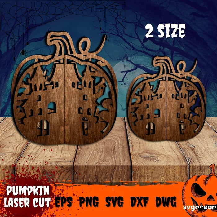 Halloween Pumpkin Laser Cut - Svg Ocean