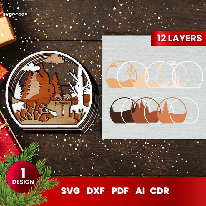Laser Cut Christmas Balls SVG - Svg Ocean