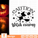 Caution witch crossing SVG vector bundle - Svg Ocean