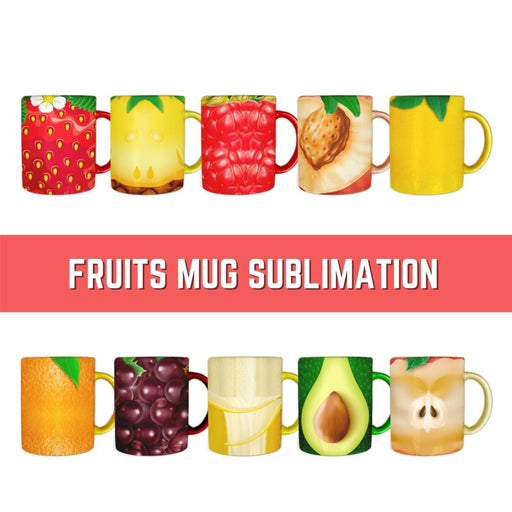 Fruits Mug Sublimation - Svg Ocean