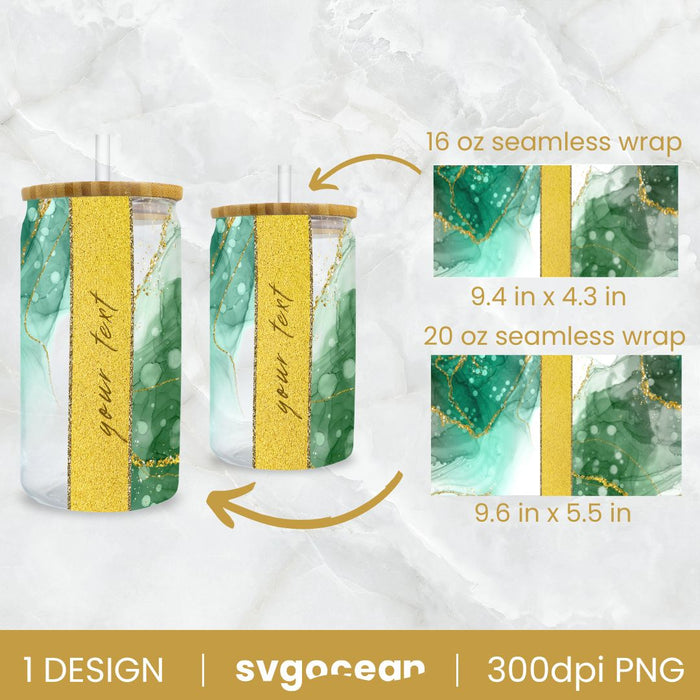 Marble Can Glass Design - Svg Ocean