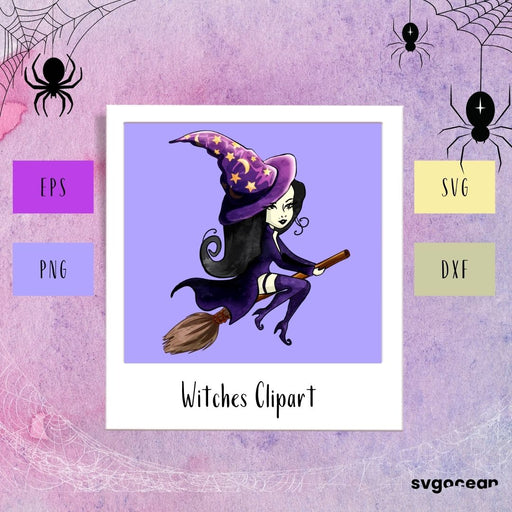 Witch Clipart SVG - Svg Ocean