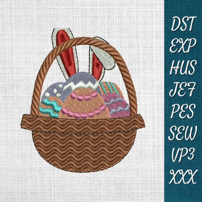 Easter Basket Embroidery Designs - Svg Ocean