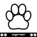 Dog Print Svg - Svg Ocean