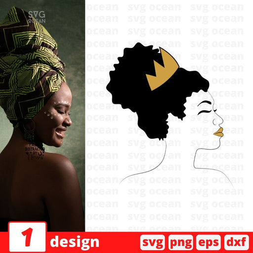 Afro Woman Monogram 1