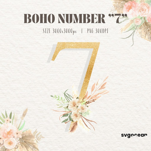 Boho Wedding Number 7 - Svg Ocean