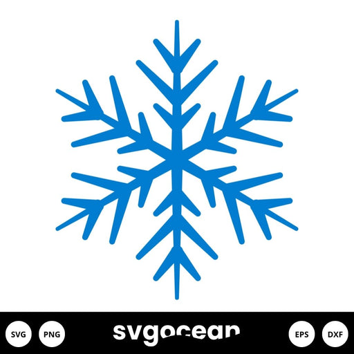 3D Snowflakes SVG