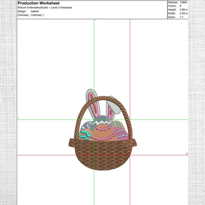 Easter Basket Embroidery Designs - Svg Ocean