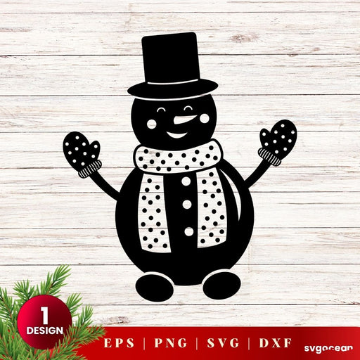 Christmas Snowman Svg - Svg Ocean