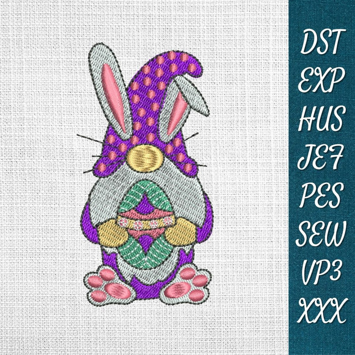 Easter Gnome 1 Embroidery Designs - Svg Ocean