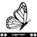 Butterfly Silhouette Svg - Svg Ocean