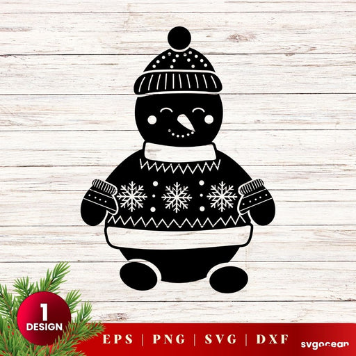 Snowman Decoration - Svg Ocean