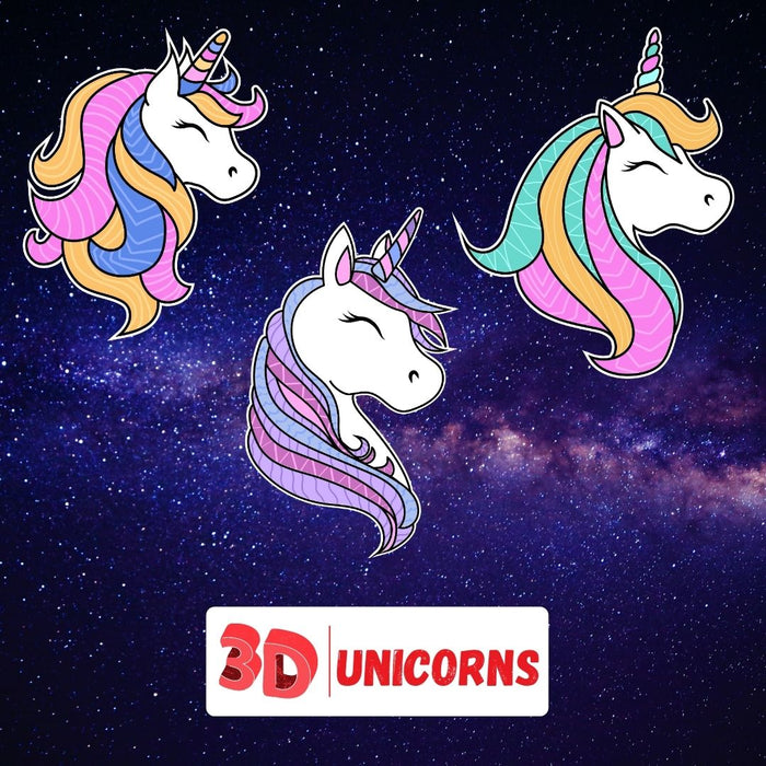 3D Unicorn SVG Bundle - Svg Ocean
