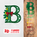 3D Christmas Letter B SVG Cut File - Svg Ocean