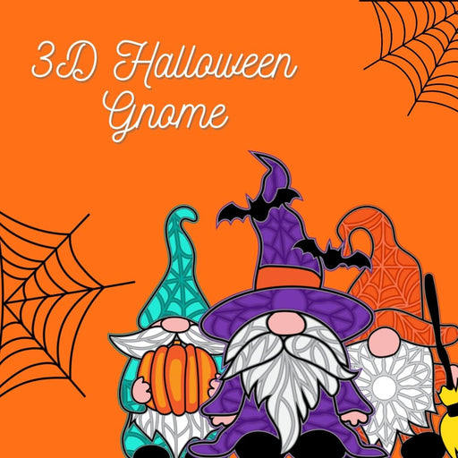 3D Halloween Gnome SVG Bundle