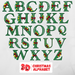 3D Christmas Alphabet SVG Bundle - Svg Ocean