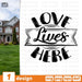 Love  Lives Here SVG vector bundle - Svg Ocean