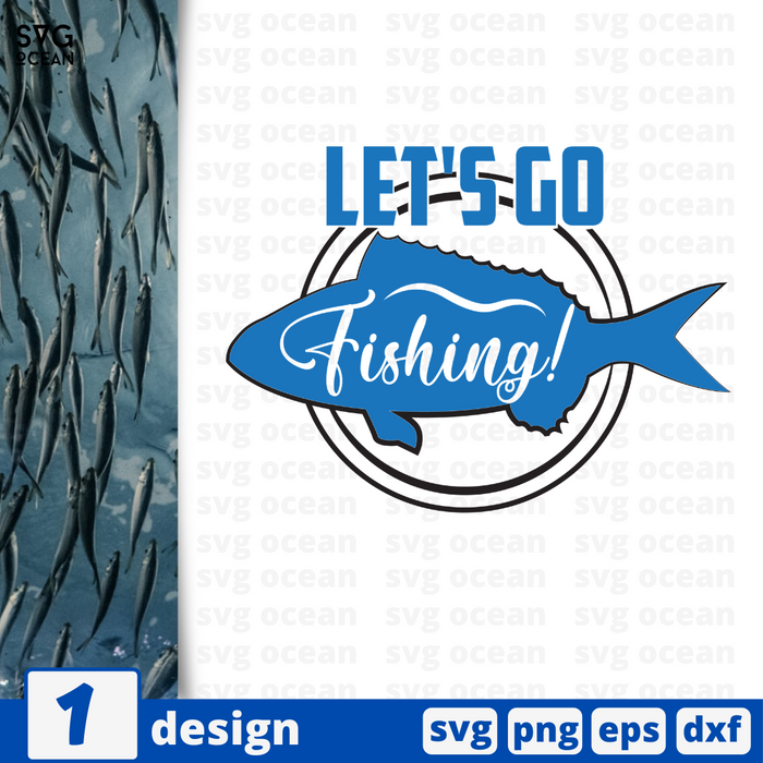 Let's go fishing! SVG vector bundle - Svg Ocean