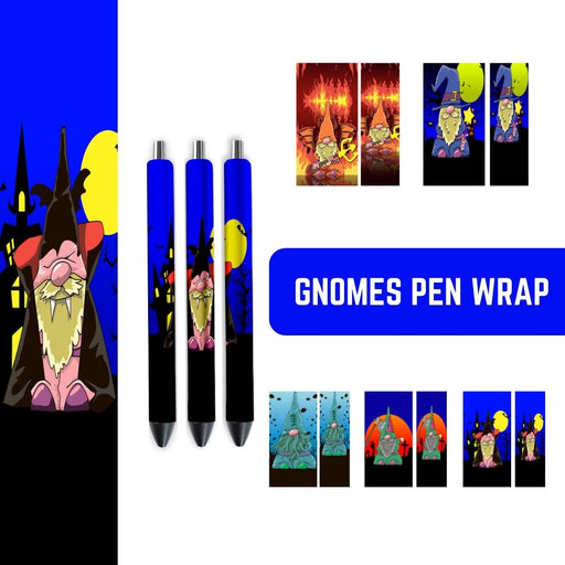 Halloween Gnome Pen Sublimation - Svg Ocean