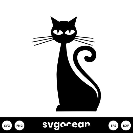 Black Cat Svg - Svg Ocean