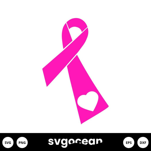 Breast Cancer Ribbon Svg - Svg Ocean