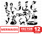 Mermaids SVG vector bundle - Svg Ocean