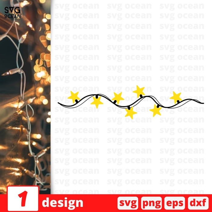 Christmas Lights SVG Cut file - Svg Ocean