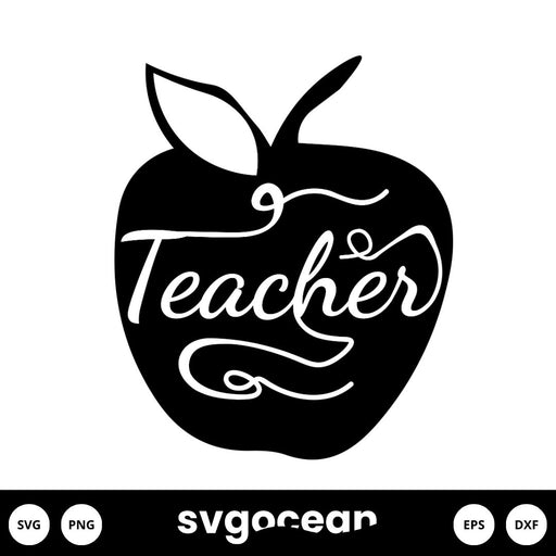 Apple Teacher Svg - Svg Ocean