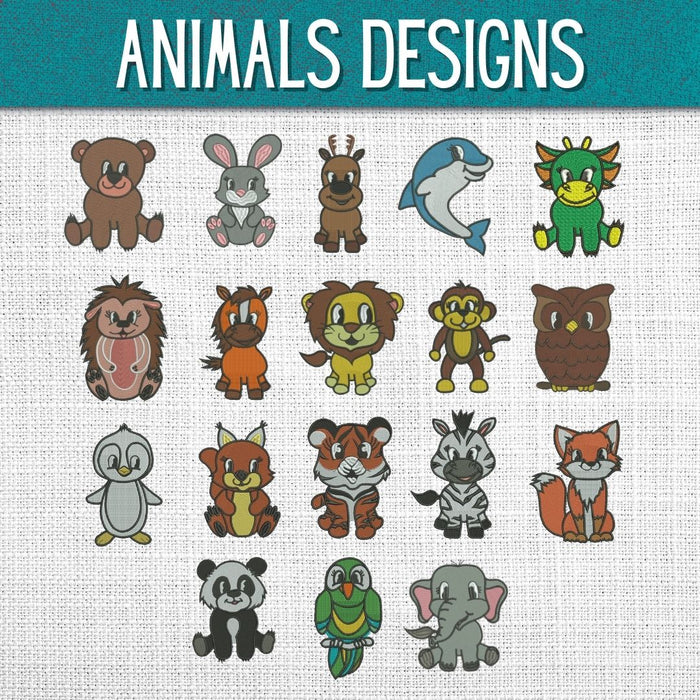 Animals Embroidery Designs - Svg Ocean