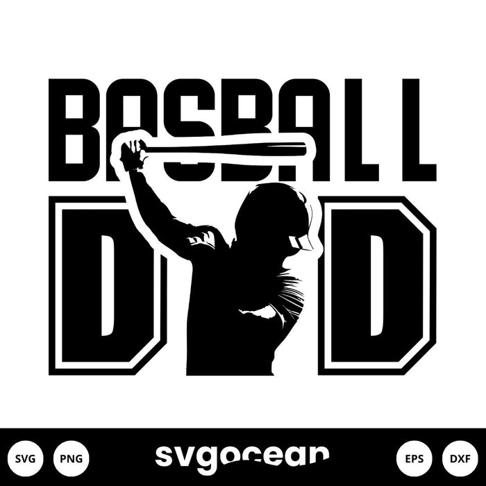 Baseball Dad Svg - Svg Ocean