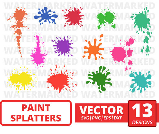 Paint splatters svg