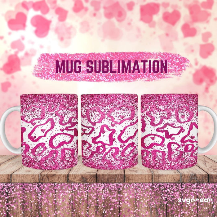 Pink Leopard Mug Sublimation - svgocean
