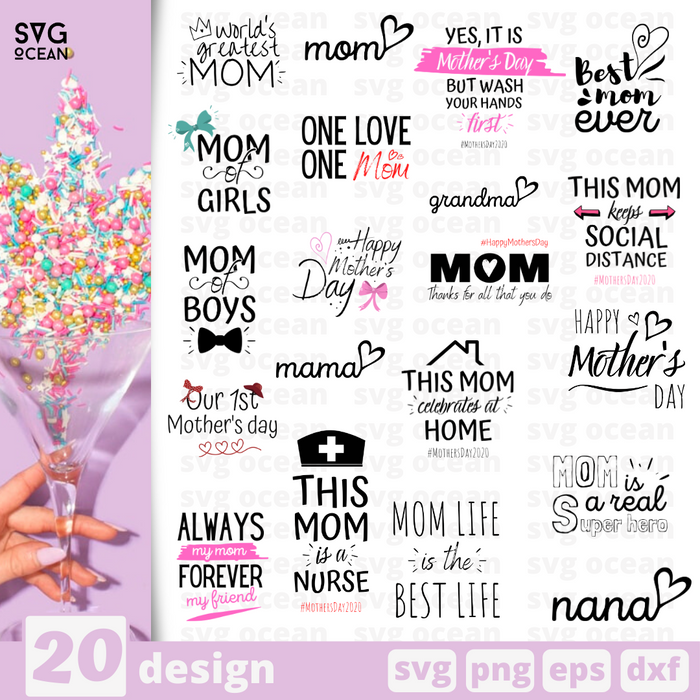 Mother's Day quotes SVG bundle - Svg Ocean